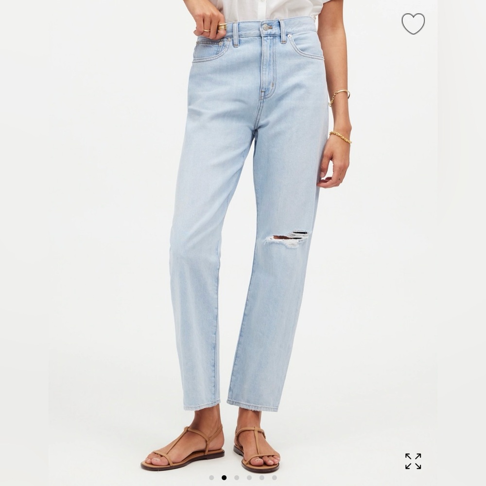 Madewell 90’s straight crop, light wash Women Jeans